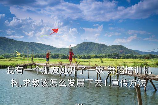 我有一个朋友她开了一家 舞蹈培训机构,求教该怎么发展下去1.宣传方法...