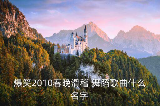 爆笑2010春晚滑稽 舞蹈歌曲什么名字