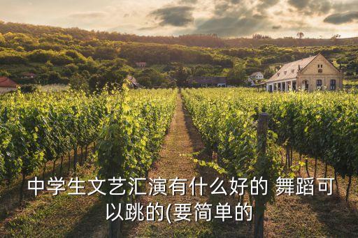 适合中学生大型舞蹈视频