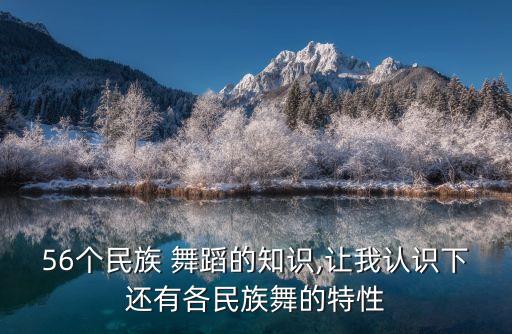 56个民族 舞蹈的知识,让我认识下还有各民族舞的特性