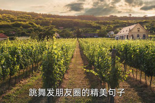 跳舞发朋友圈的精美句子