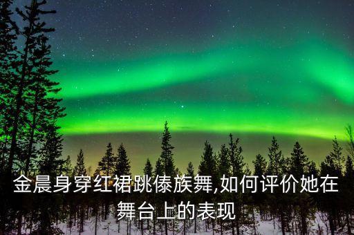 金晨身穿红裙跳傣族舞,如何评价她在舞台上的表现