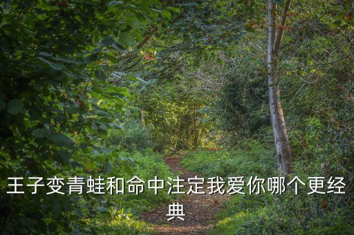 王子变青蛙和命中注定我爱你哪个更经典