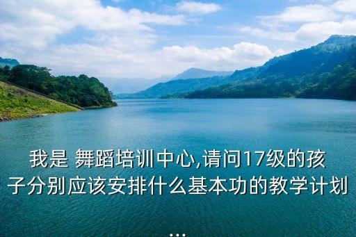 我是 舞蹈培训中心,请问17级的孩子分别应该安排什么基本功的教学计划...