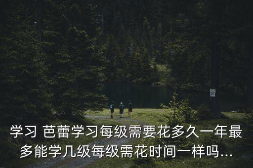 学习 芭蕾学习每级需要花多久一年最多能学几级每级需花时间一样吗...