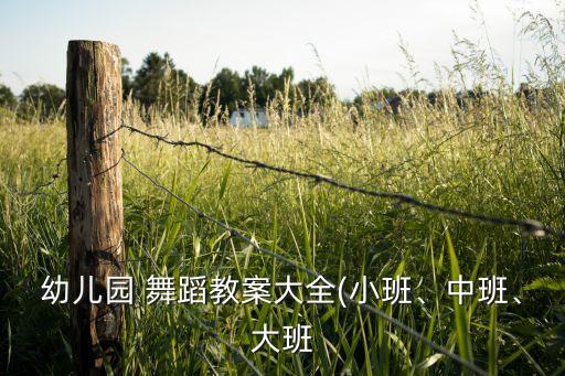 幼儿园 舞蹈教案大全(小班、中班、大班