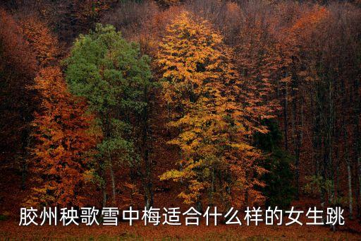  胶州秧歌雪中梅适合什么样的女生跳