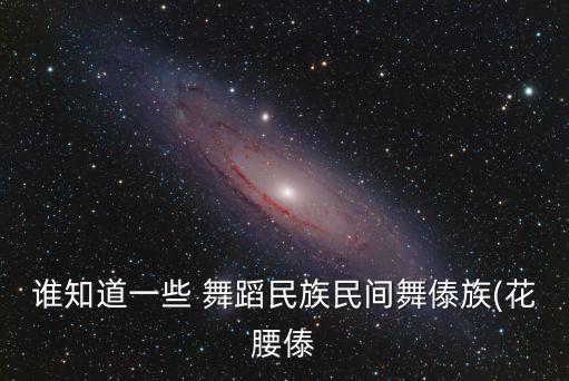 谁知道一些 舞蹈民族民间舞傣族(花腰傣