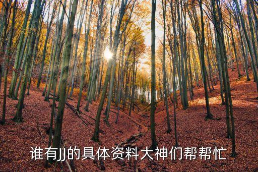 谁有JJ的具体资料大神们帮帮忙