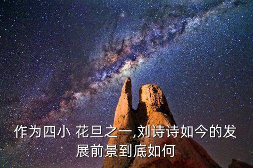 作为四小 花旦之一,刘诗诗如今的发展前景到底如何