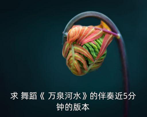 求 舞蹈《 万泉河水》的伴奏近5分钟的版本