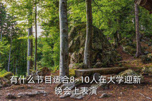 有什么节目适合8~10人在大学迎新晚会上表演
