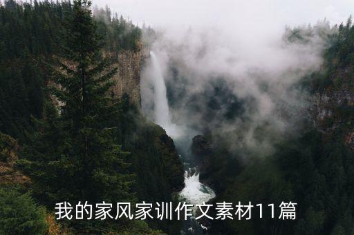我的家风家训作文素材11篇
