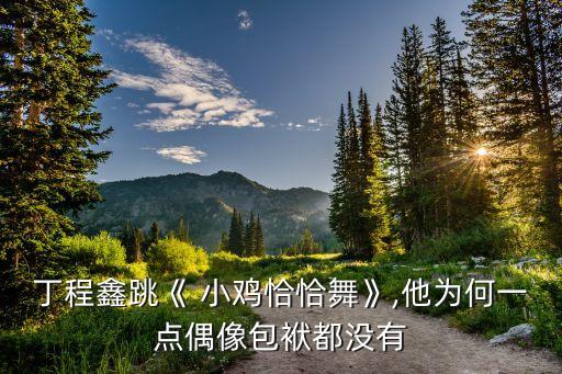 丁程鑫跳《 小鸡恰恰舞》,他为何一点偶像包袱都没有