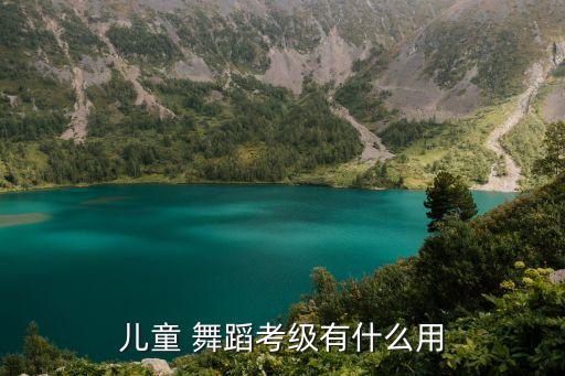 儿童 舞蹈考级有什么用