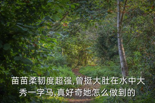  苗苗柔韧度超强,曾挺大肚在水中大秀一字马,真好奇她怎么做到的