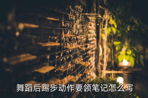  舞蹈后踢步动作要领笔记怎么写