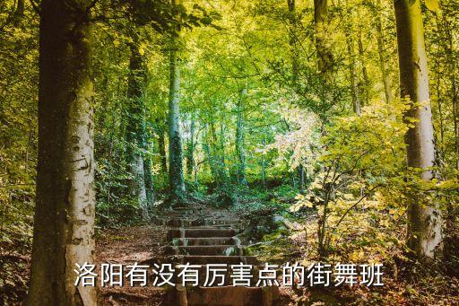 洛阳有没有厉害点的街舞班