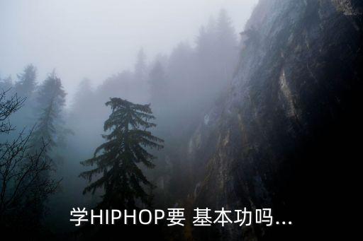 学HIPHOP要 基本功吗…