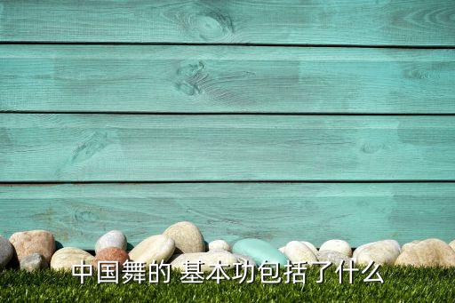 中国舞的 基本功包括了什么