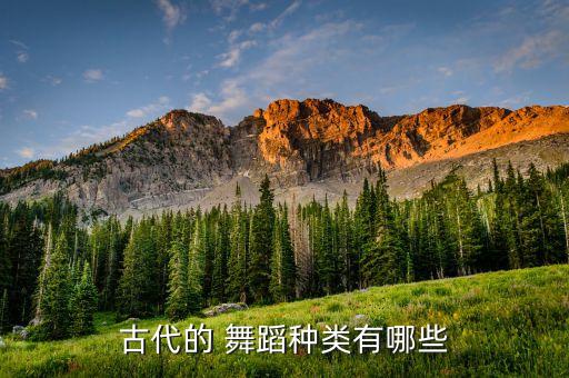 古代的 舞蹈种类有哪些