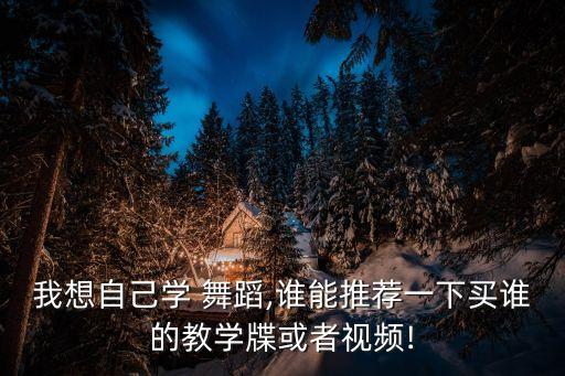 我想自己学 舞蹈,谁能推荐一下买谁的教学牒或者视频!