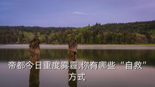 帝都今日重度雾霾,你有哪些“自救”方式