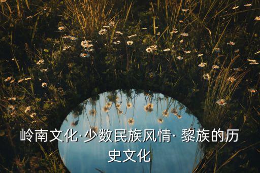 岭南文化·少数民族风情· 黎族的历史文化