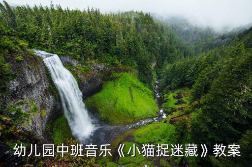  幼儿园中班音乐《小猫捉迷藏》教案