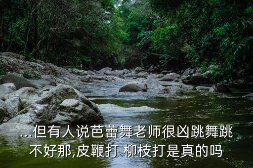...但有人说芭蕾舞老师很凶跳舞跳不好那,皮鞭打 柳枝打是真的吗