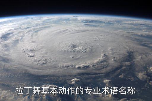 拉丁舞基本动作的专业术语名称