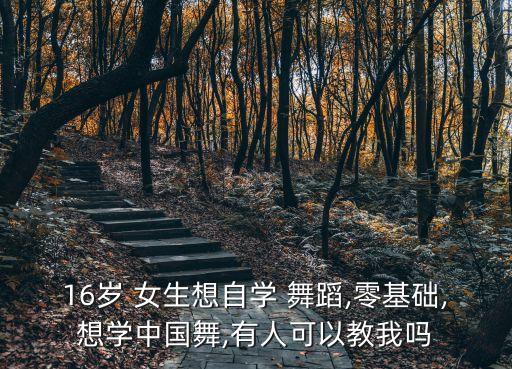 16岁 女生想自学 舞蹈,零基础,想学中国舞,有人可以教我吗