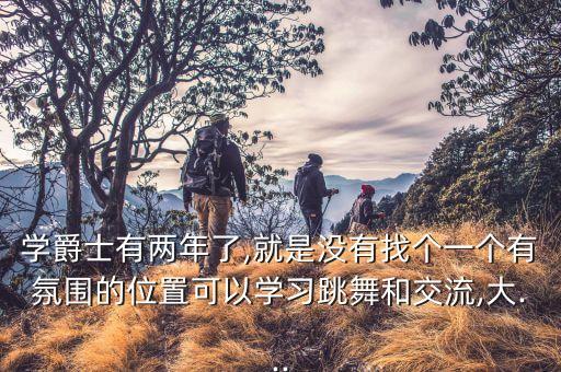 学爵士有两年了,就是没有找个一个有氛围的位置可以学习跳舞和交流,大...