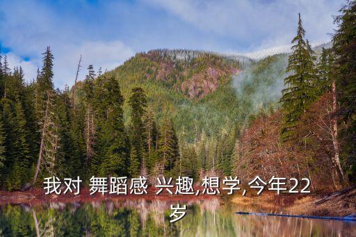 我对 舞蹈感 兴趣,想学,今年22岁