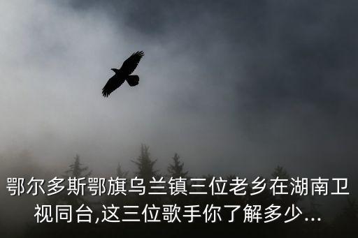 鄂尔多斯鄂旗乌兰镇三位老乡在湖南卫视同台,这三位歌手你了解多少...