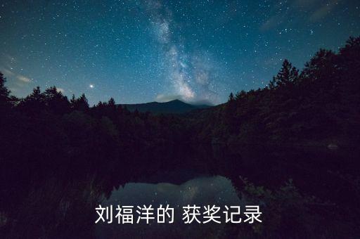 刘福洋的 获奖记录