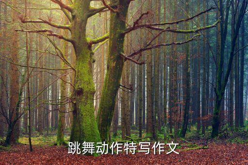 跳舞动作特写作文