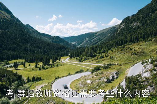 考 舞蹈教师资格证需要考些什么内容