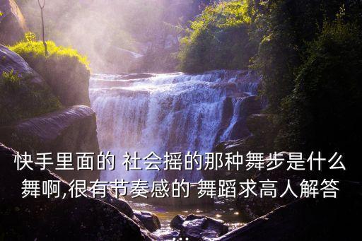 快手里面的 社会摇的那种舞步是什么舞啊,很有节奏感的 舞蹈求高人解答...