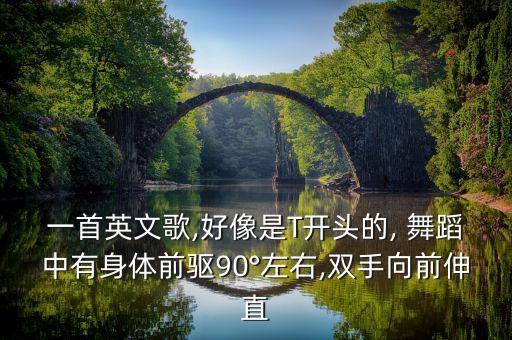 一首英文歌,好像是T开头的, 舞蹈中有身体前驱90°左右,双手向前伸直