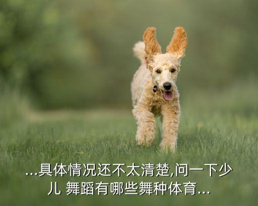 ...具体情况还不太清楚,问一下少儿 舞蹈有哪些舞种体育...