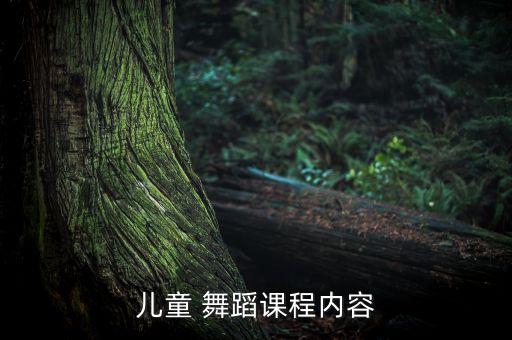 儿童 舞蹈课程内容