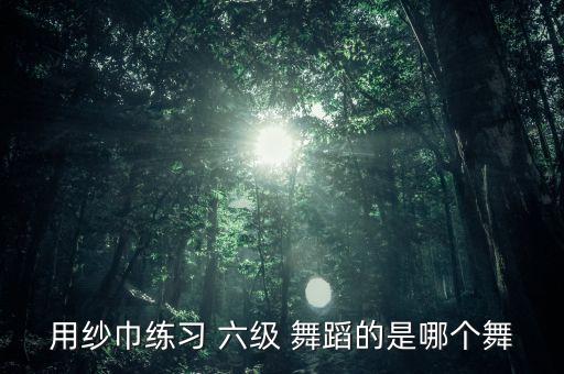 用纱巾练习 六级 舞蹈的是哪个舞