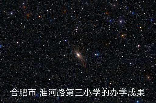 合肥市 淮河路第三小学的办学成果