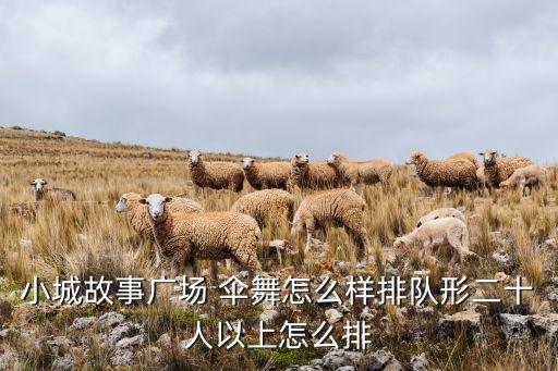 小城故事广场 伞舞怎么样排队形二十人以上怎么排