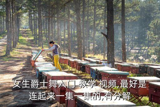 女生爵士舞入门 教学 视频,最好是连起来一集一集的,有分解