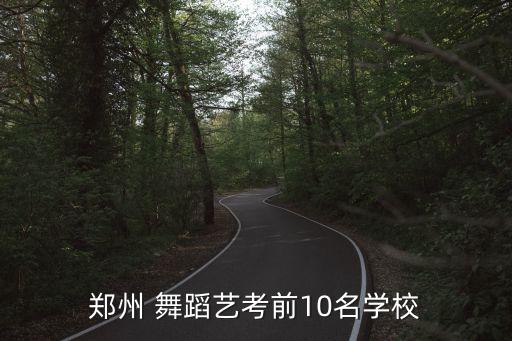 郑州 舞蹈艺考前10名学校