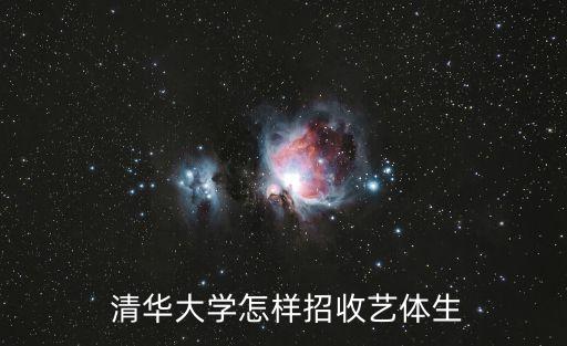  清华大学怎样招收艺体生