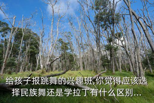 给孩子报跳舞的兴趣班,你觉得应该选择民族舞还是学拉丁有什么区别...