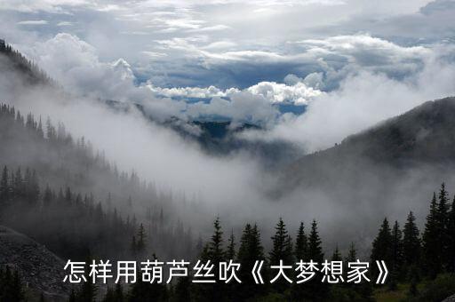 怎样用葫芦丝吹《大梦想家》